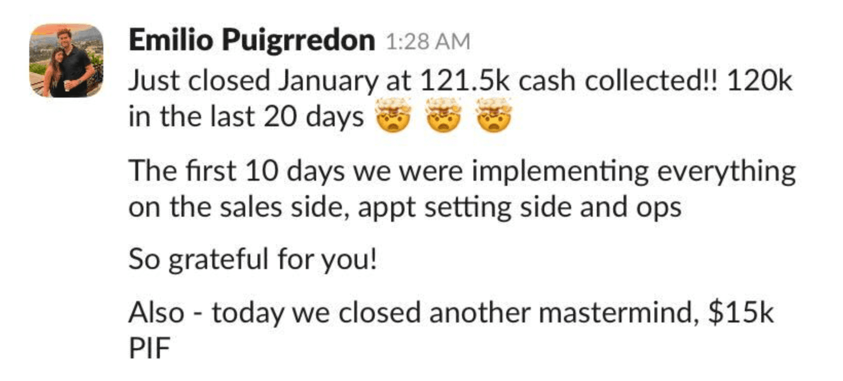 Personal testimonial 2